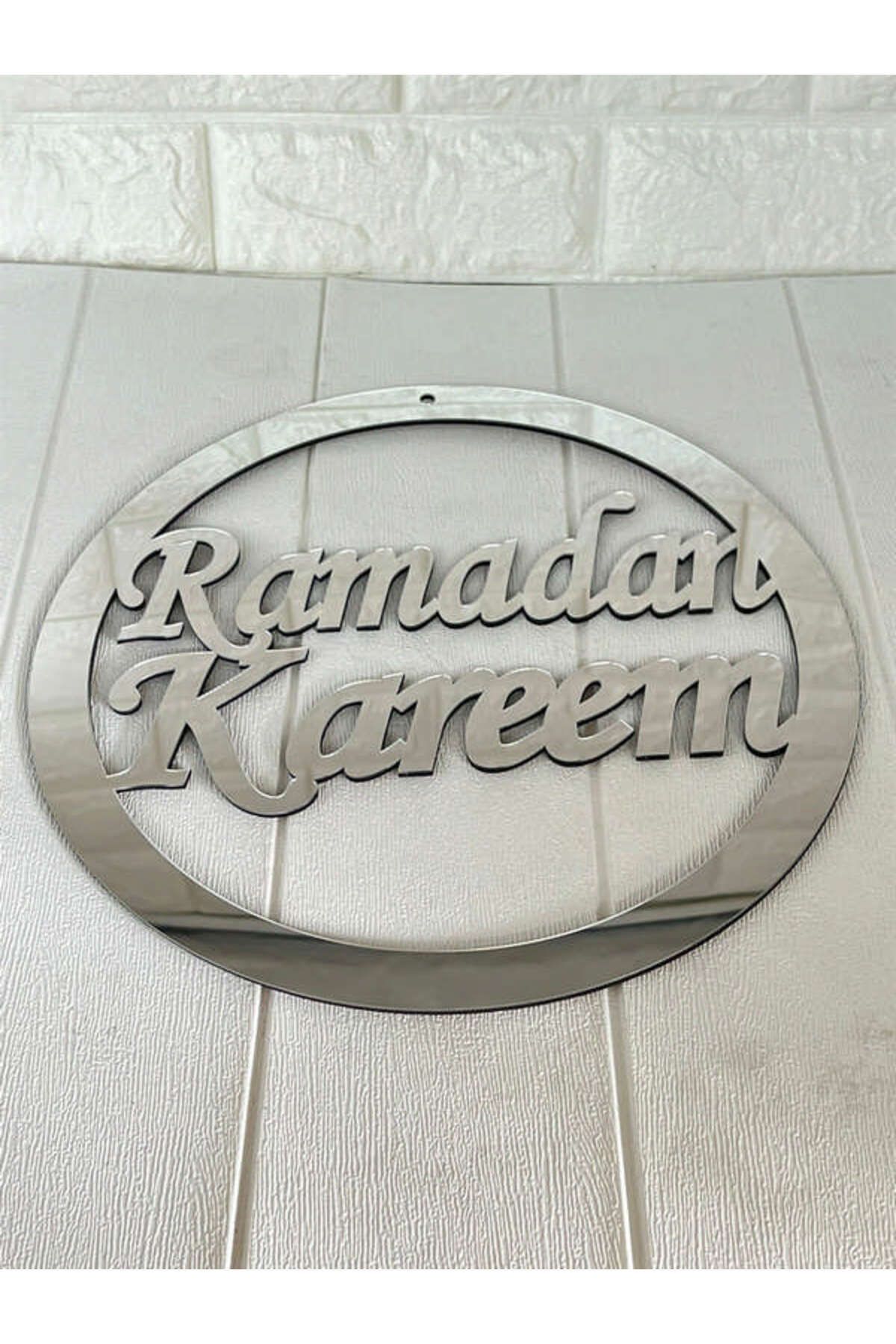 ZERO LAND - Ramadan Kareem Yazılı Asma Süs Gümüş MXPMA