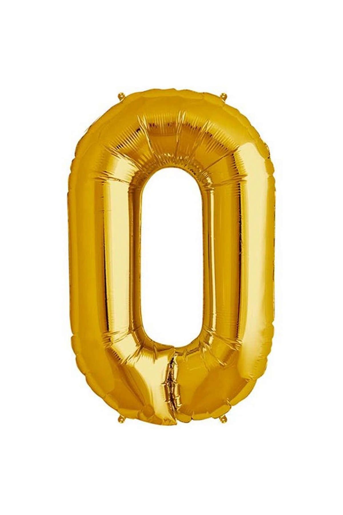 ZERO LAND - 16 inç 0 Rakamı Folyo Balon Gold 40 cm GLSTD