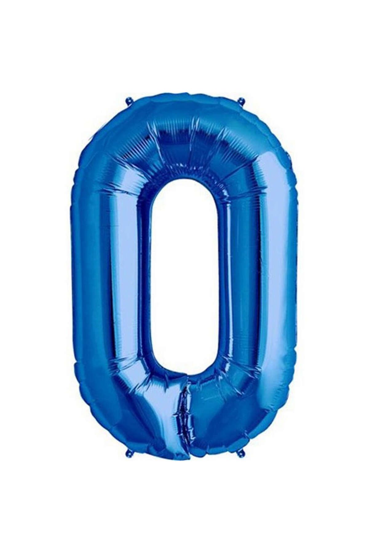 ZERO LAND - 16 inç 0 Rakamı Folyo Balon Mavi 40 cm YKTSN