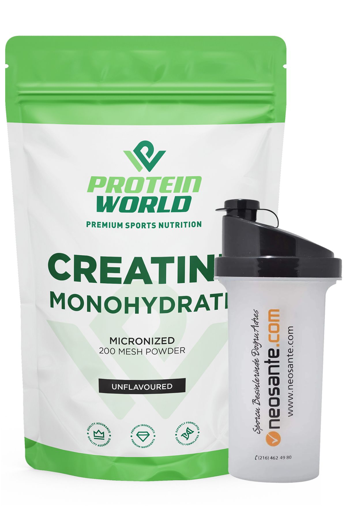 ProteinWorld Aromasız - Creatine Monohydrate - 250 G - Shaker Hediye - Saf Kreatin Monohidrat