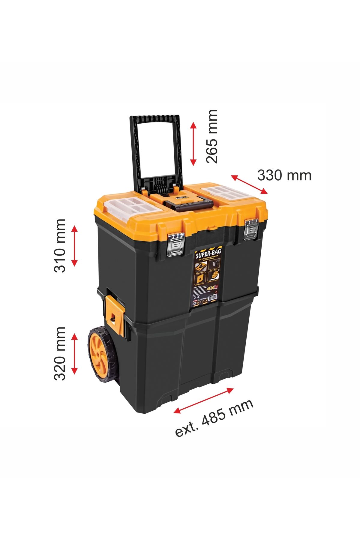 ASRIN-Asr-5039 Wheeled Double Mobile Tool Bag 8