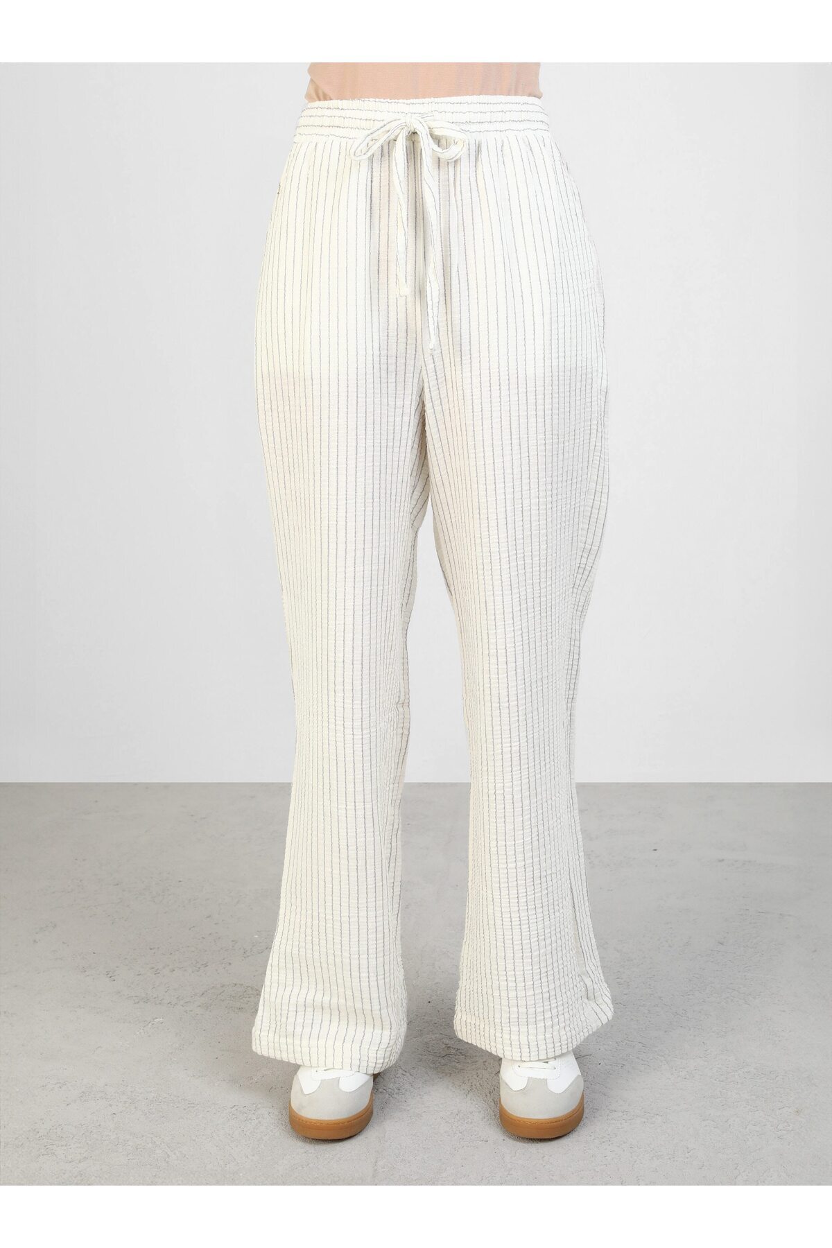 Benin-Gray Striped Cotton Suit - Benin 2