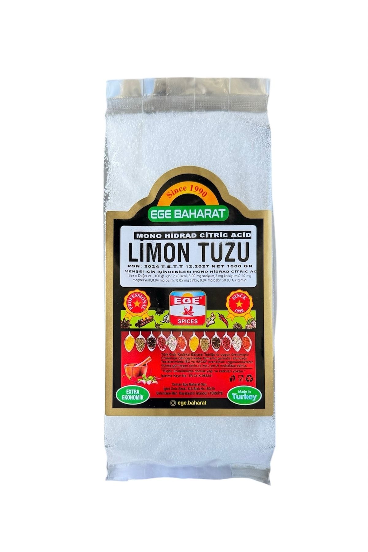 EGE BAHARAT Limon Tuzu 500 gr