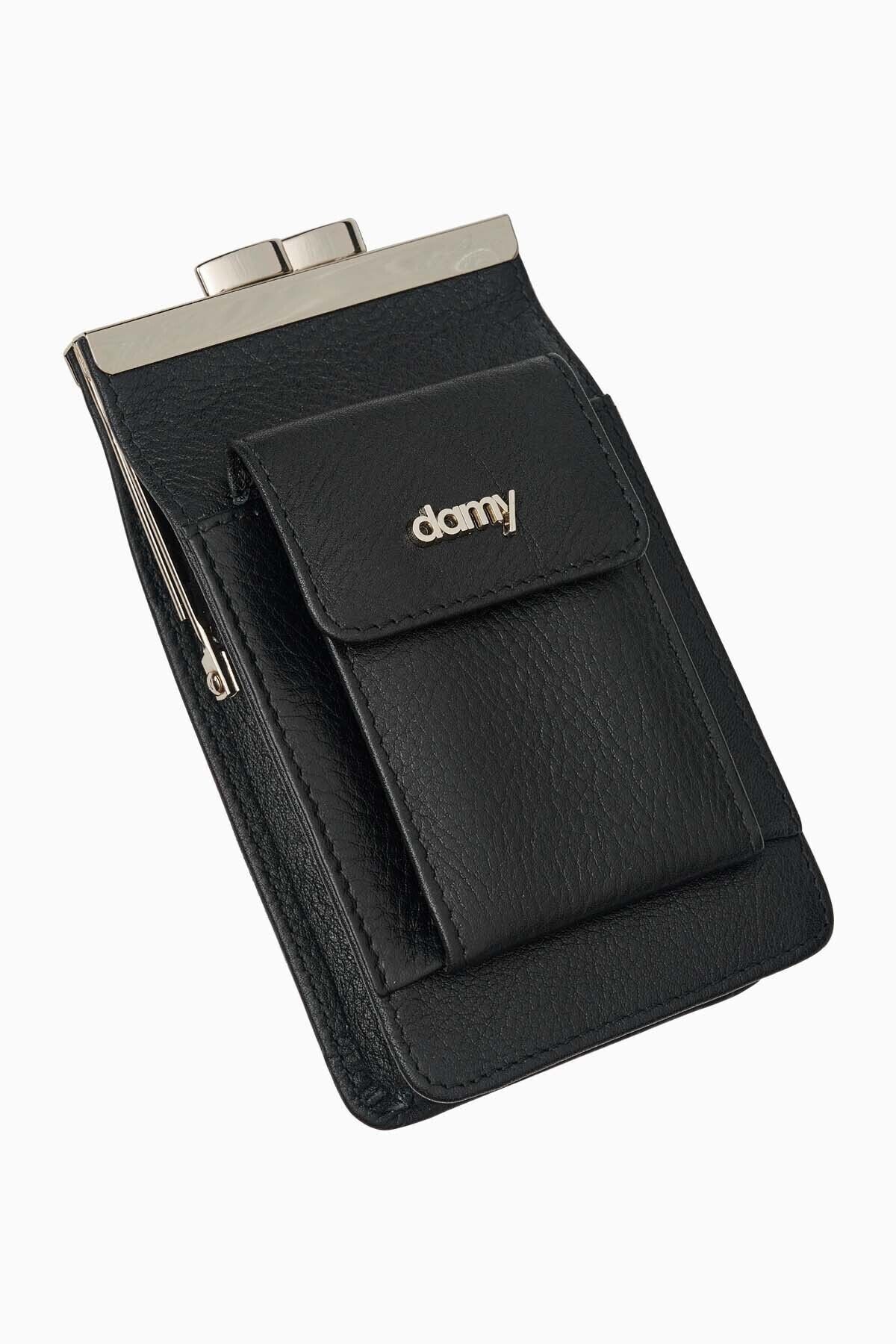 DAMY-Men's and Women's Leather Wallet - Cigarette Holder, Card Holder - Model 702 1