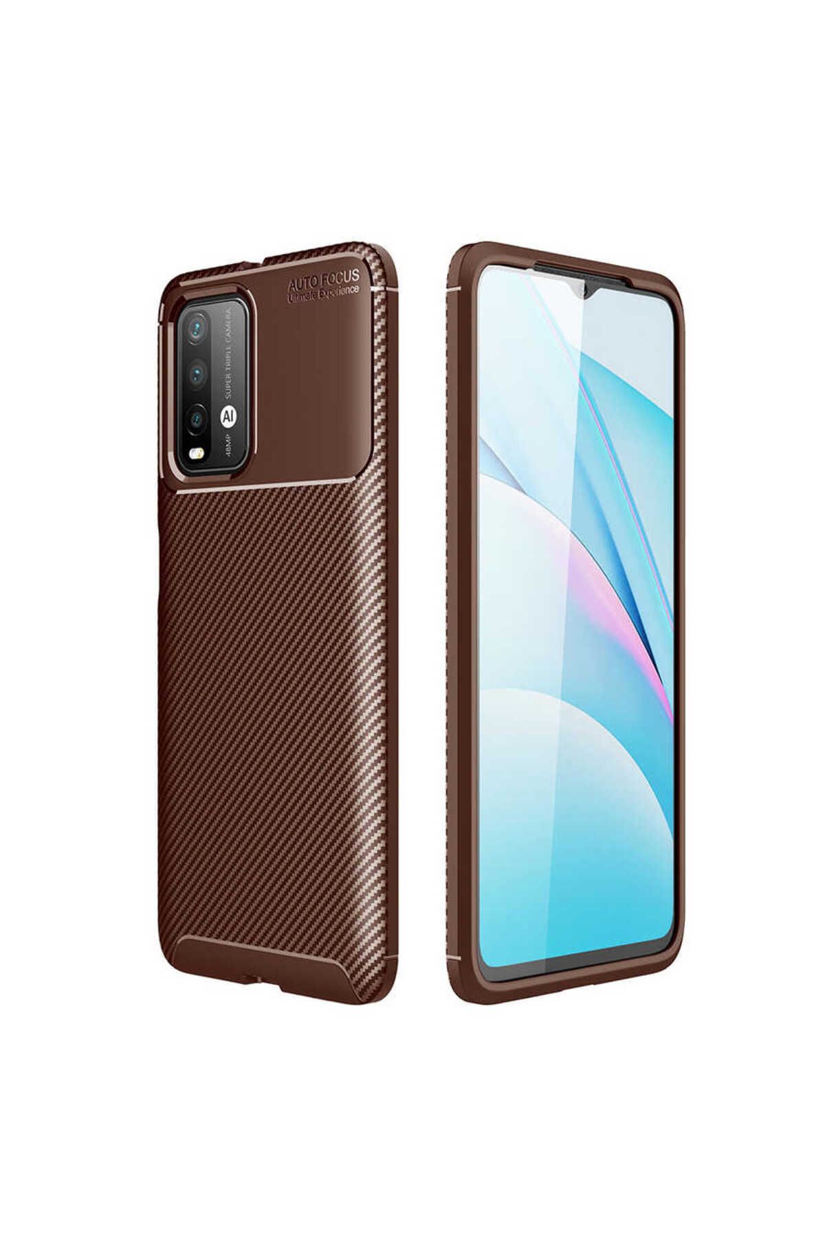 gaappy Fib Serisi Xiaomi Redmi 9T Kahverengi Kapak