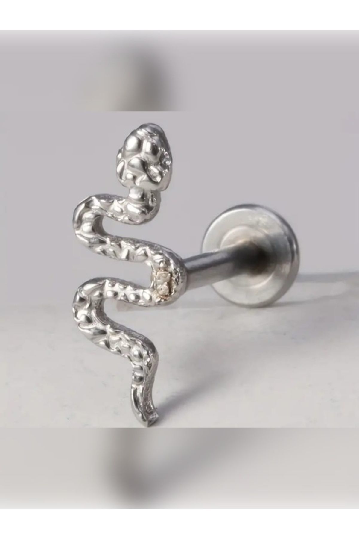 DCPİERCİNG-Snake Steel Helix Conch Piercing - Tragus Design 1