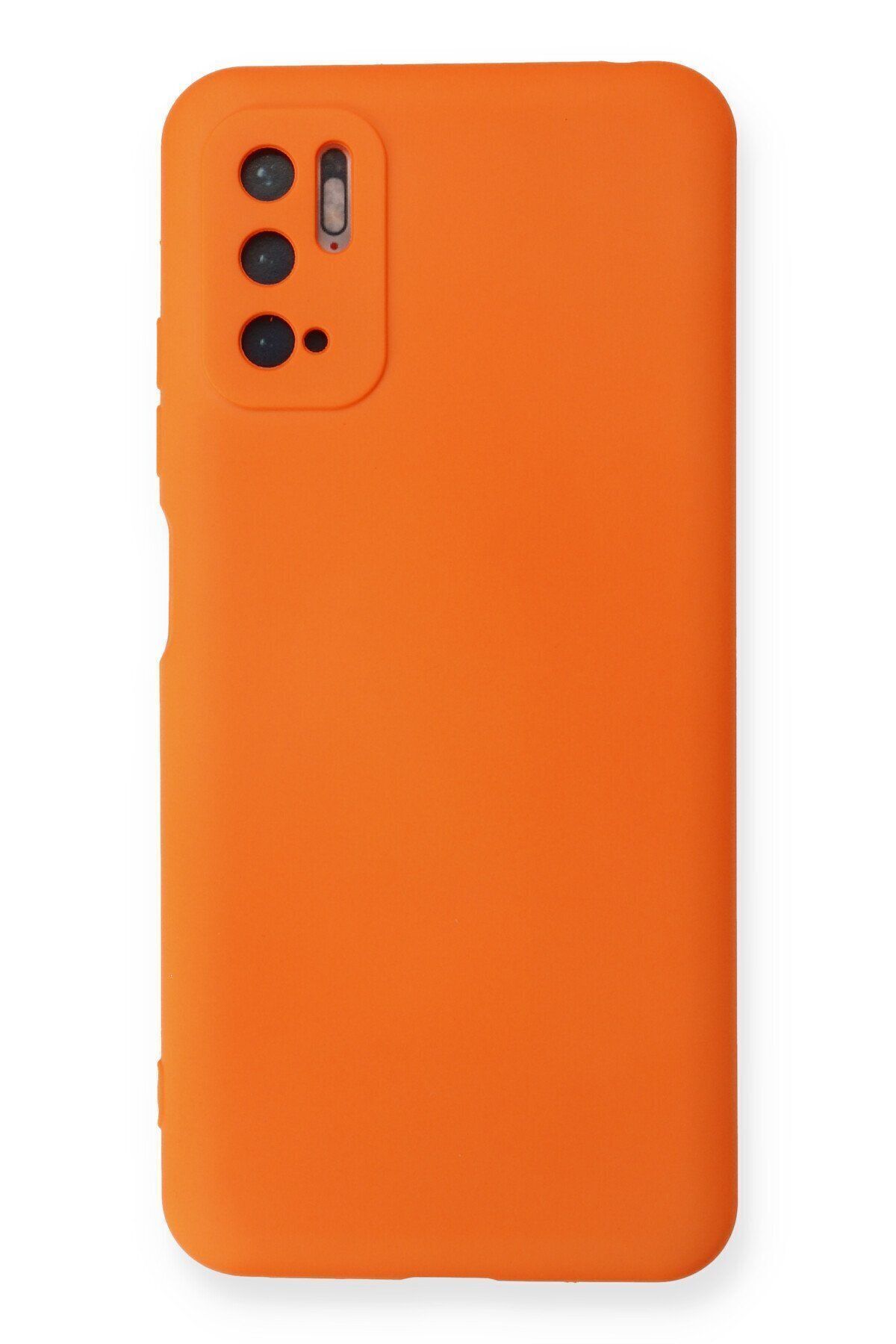 cepmoda xiaomi REDMİ Note 11 SE KILIF - Pastel Soft Dokulu Lansman Kapak içi Süet v15 TURUNCU