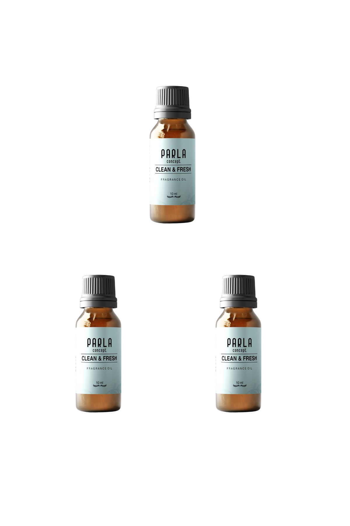 Parla Concept Çamaşır Yün Kurutma Topu Koku Seti - 10 ml - 3 Adet Clean Fresh - Esansiyel Uçucu Yağ