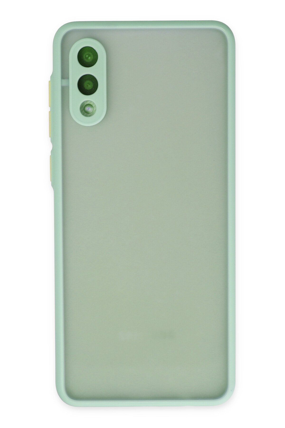 cepmoda SAMSUNG GALAXY A02 | Buzlu Şeffaf Silikon Mat Telefon Kılıfı – Darbeye Dayanıklı - TURKUAZ