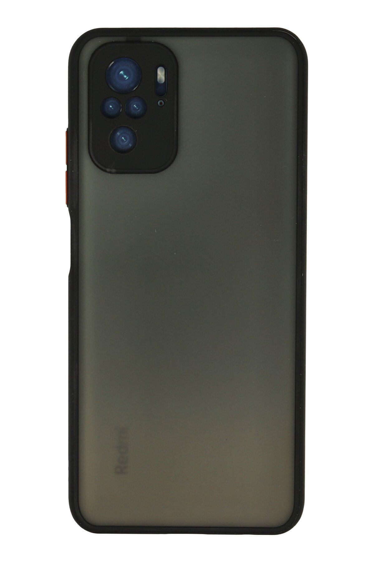 cepmoda XİAOMİ POCO M5S - Jux Mat Kapak Yanları Silikon Arkası Sert Pc Buzlu Kılıf - SİYAH