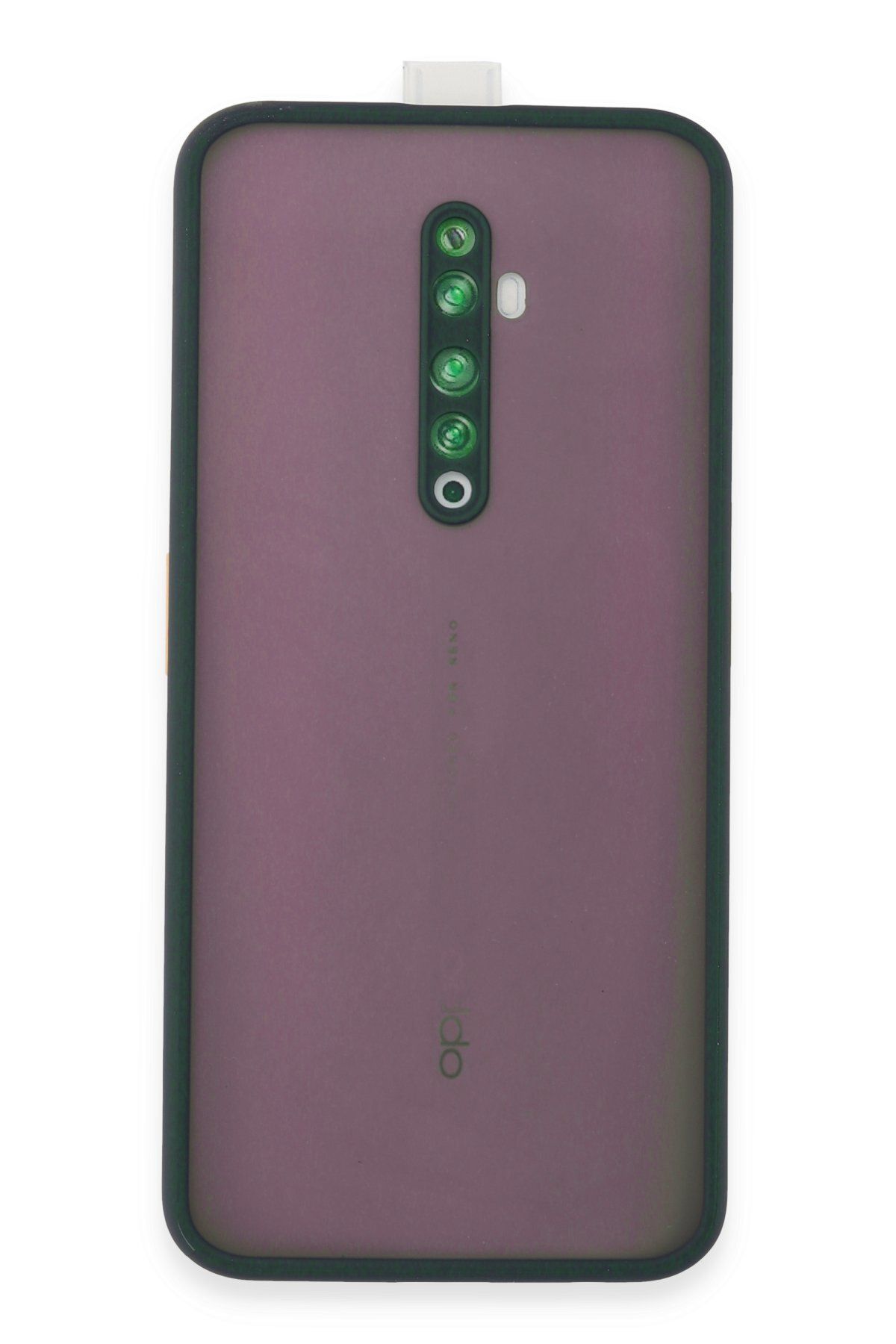 cepmoda OPPO RENO 2Z - Jux Mat Kapak Yanları Silikon Arkası Sert Pc Buzlu Kılıf - LACİVERT