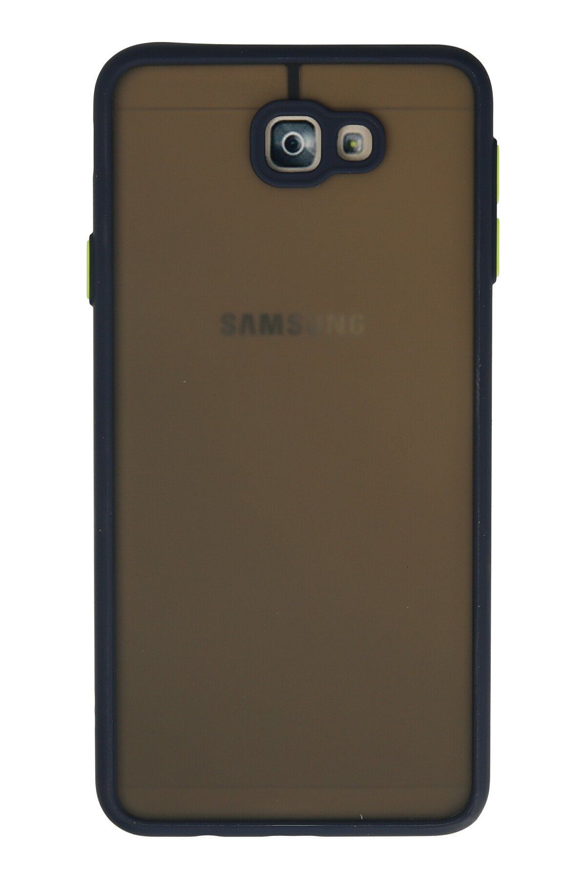 cepmoda SAMSUNG GALAXY J7 PRİME - Jux Mat Kapak Yanları Silikon Arkası Sert Pc Buzlu Kılıf - KIRMIZI
