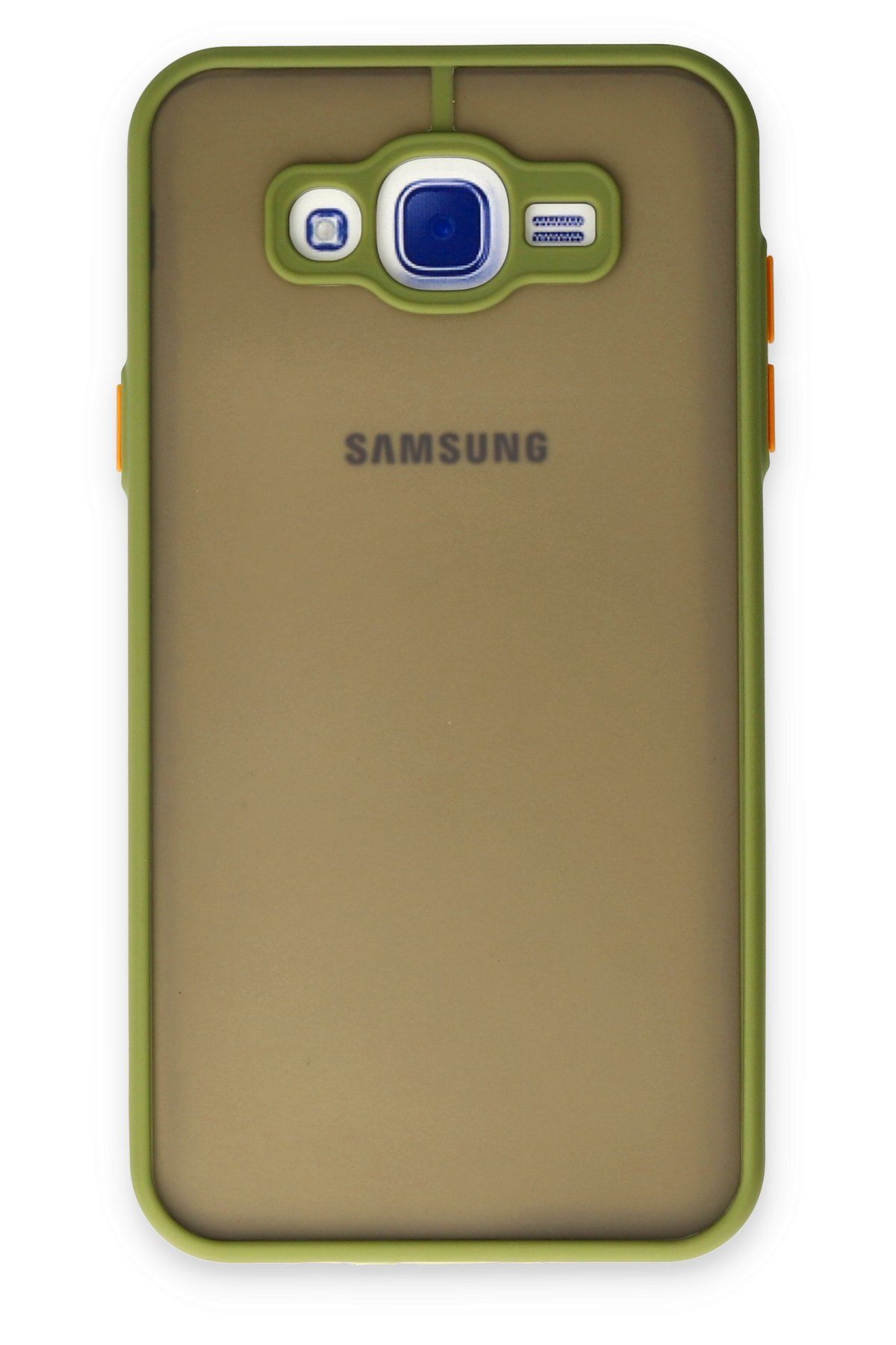 cepmoda SAMSUNG GALAXY J7 | Buzlu Şeffaf Silikon Mat Telefon Kılıfı – Darbeye Dayanıklı - AÇIK YEŞİL