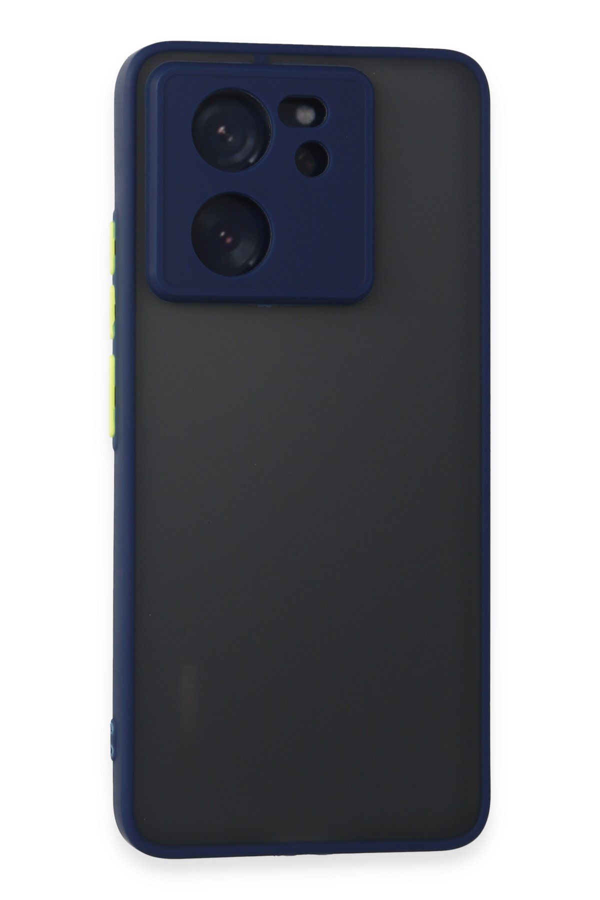 cepmoda XİAOMİ Mİ 13T PRO | Buzlu Şeffaf Silikon Mat Telefon Kılıfı – Darbeye Dayanıklı - LACİVERT