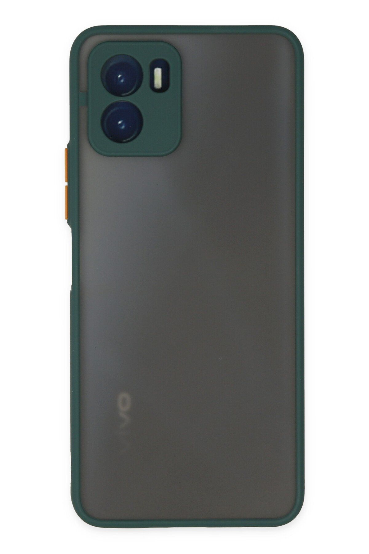 cepmoda VİVO Y15S | Buzlu Şeffaf Silikon Mat Telefon Kılıfı – Darbeye Dayanıklı - YEŞİL