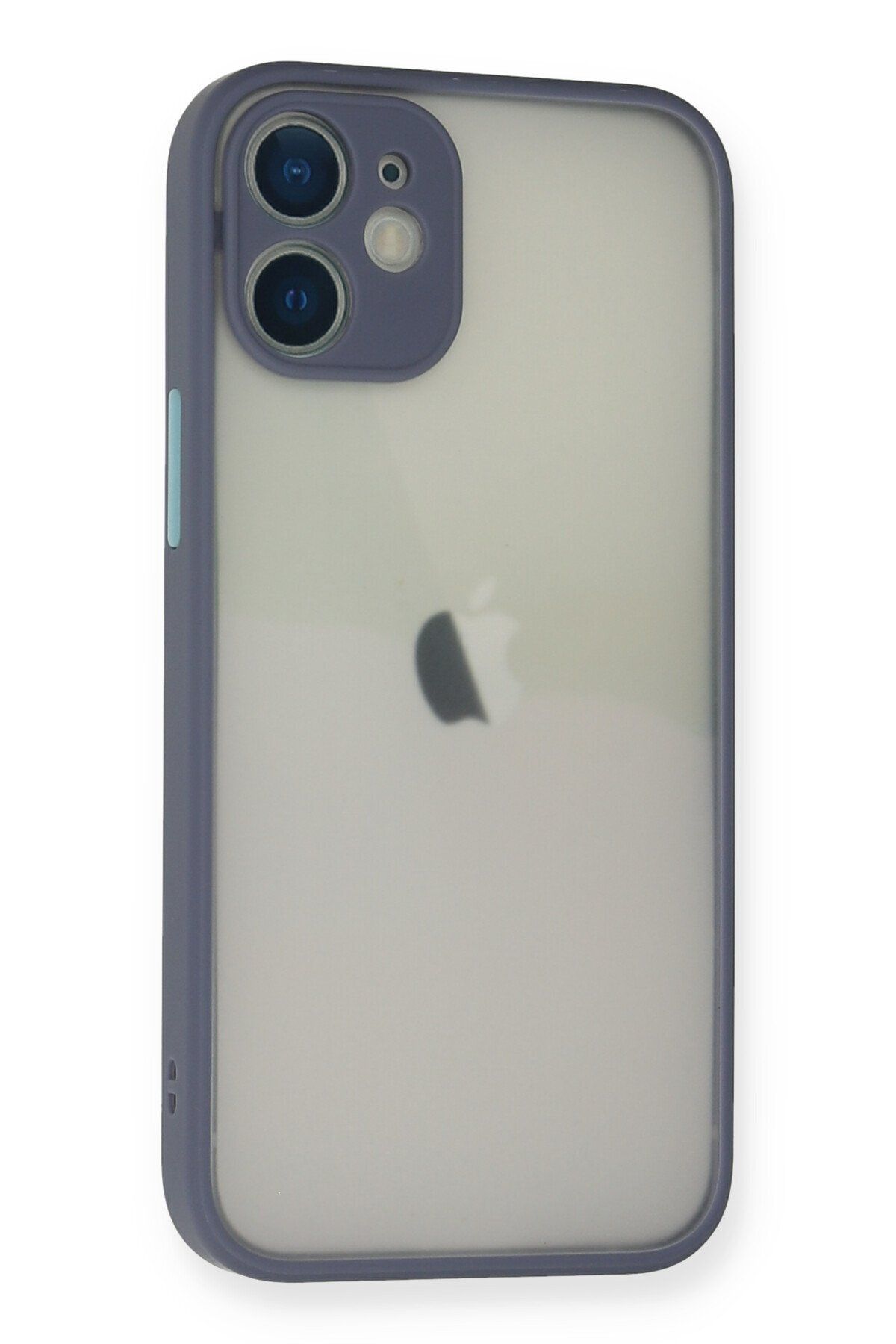 cepmoda iPhone 11 PRO MAX | Buzlu Şeffaf Silikon Mat Telefon Kılıfı – Darbeye Dayanıklı - GRİ