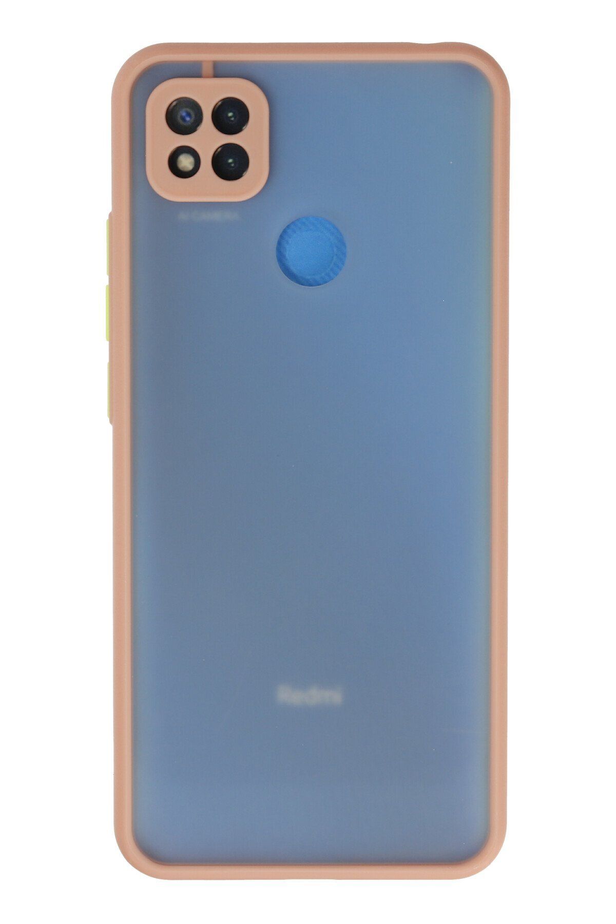 cepmoda XİAOMİ REDMİ 9C | Buzlu Şeffaf Silikon Mat Telefon Kılıfı – Darbeye Dayanıklı - PEMBE