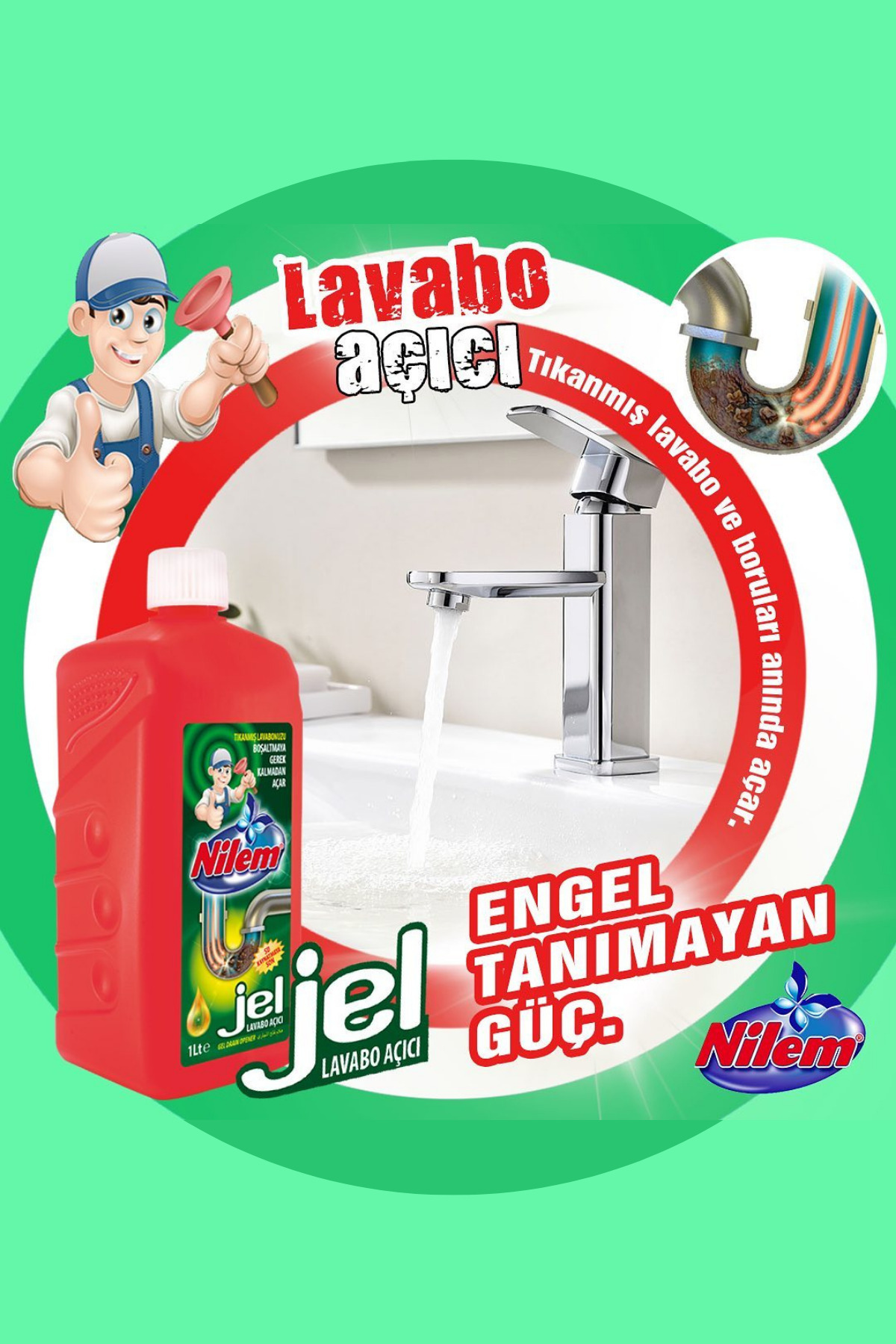 Nilem Lavabo Açıcı Jel 1 L - Fiyatı, Yorumları
