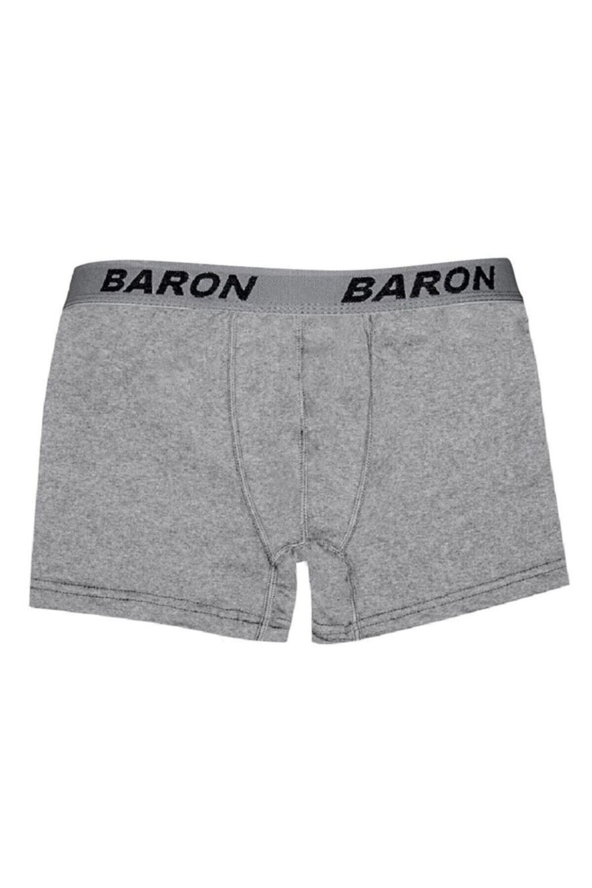 SİERNA Erkek Penye Likralı Boxer - Gri srn-002763
