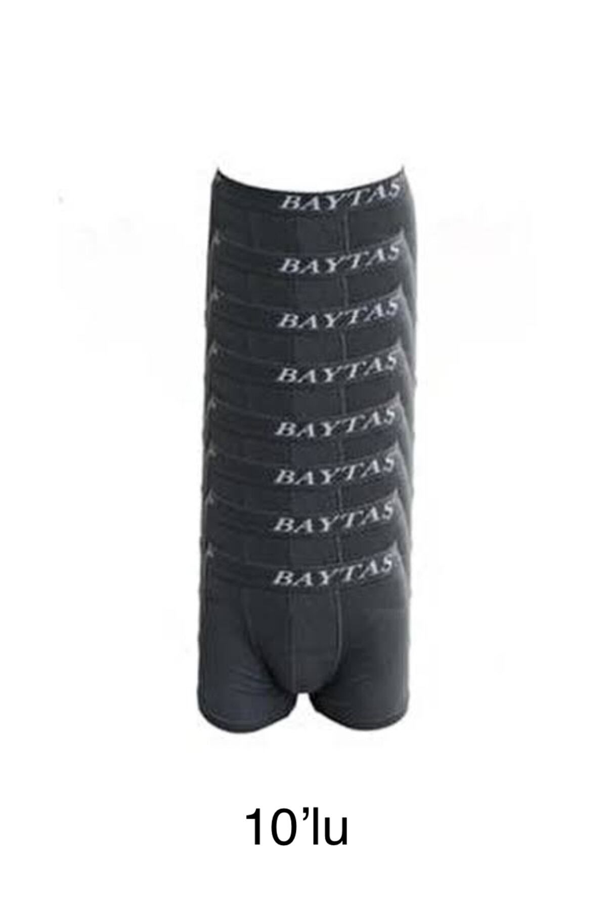 SİERNA Baytaş Erkek 10’lu Likralı Boxer Gri srn-002560