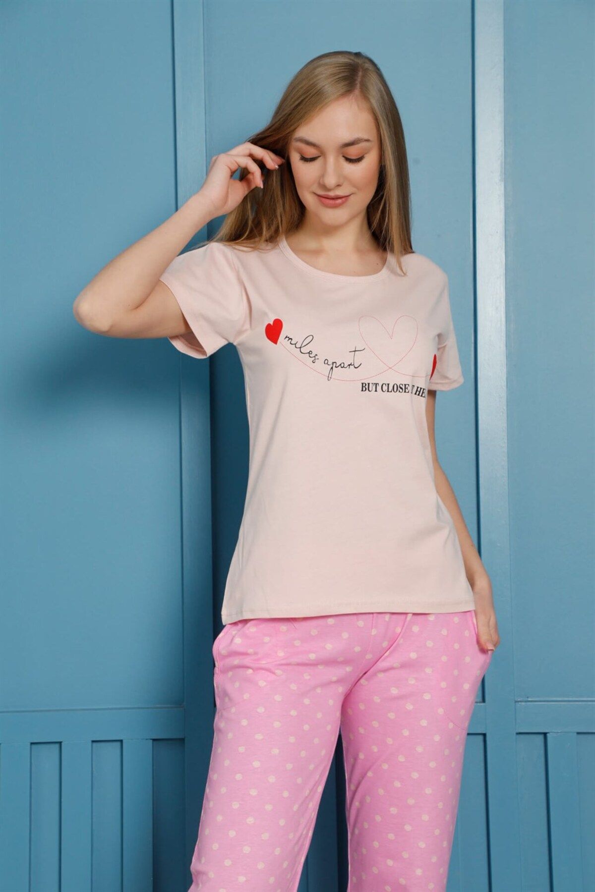 ZenWave BSMA Moda Çizgi Kadın Penye Pijama