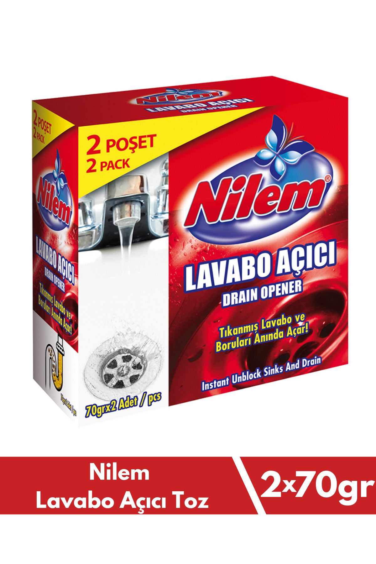 Nilem Lavabo Açıcı Toz 2x70 gr