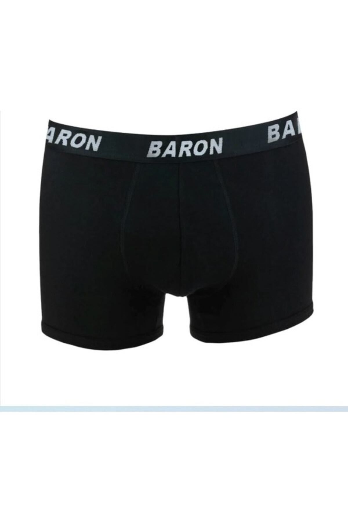 SİERNA Erkek Penye Likralı Boxer - Siyah -my001 srn-002577
