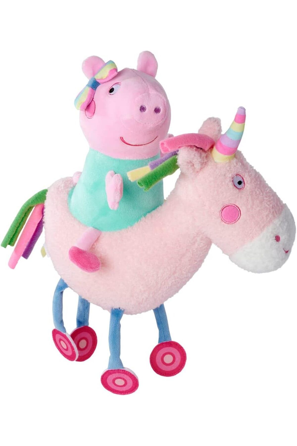 yusuftex srht 109262544, Peppa Pig, Unicorn Arkadaşı ile Birlikte, 32,5 cm, Peluş Oyuncağı  721051