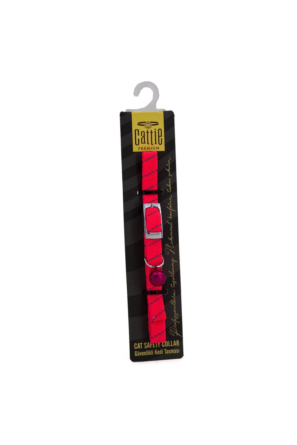 OEM Ayarlanabilir Elastik Kedi Boyun Tasması 1 cm x 30 cm Pembe