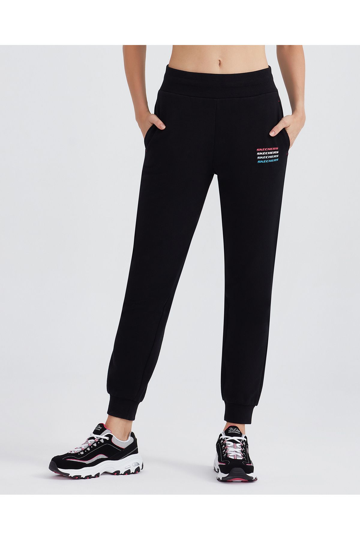 SKECHERS W Essential Jogger Sweatpant Kadın Siyah Eşofman Altı S232238-001