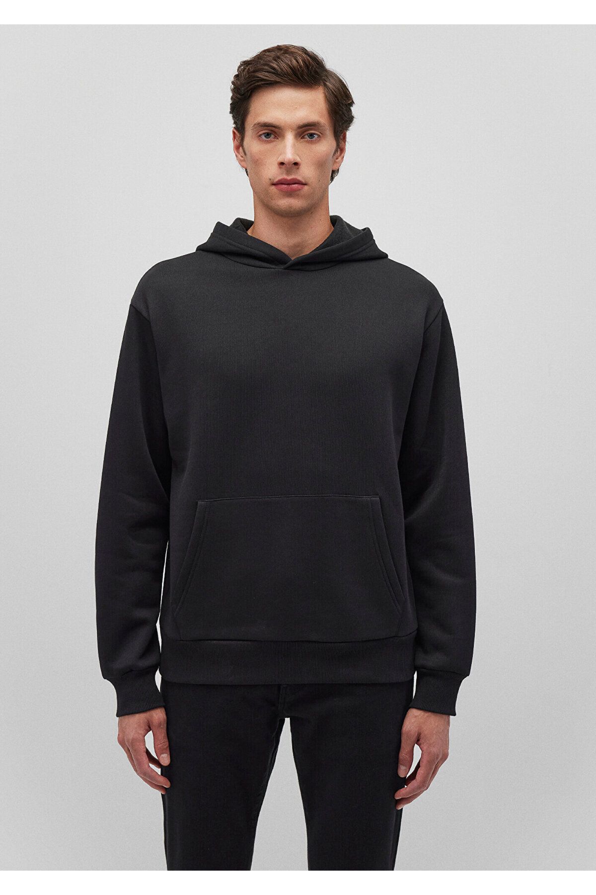 Mavi-Black Hooded Basic Sweatshirt - 0S10275-900 3