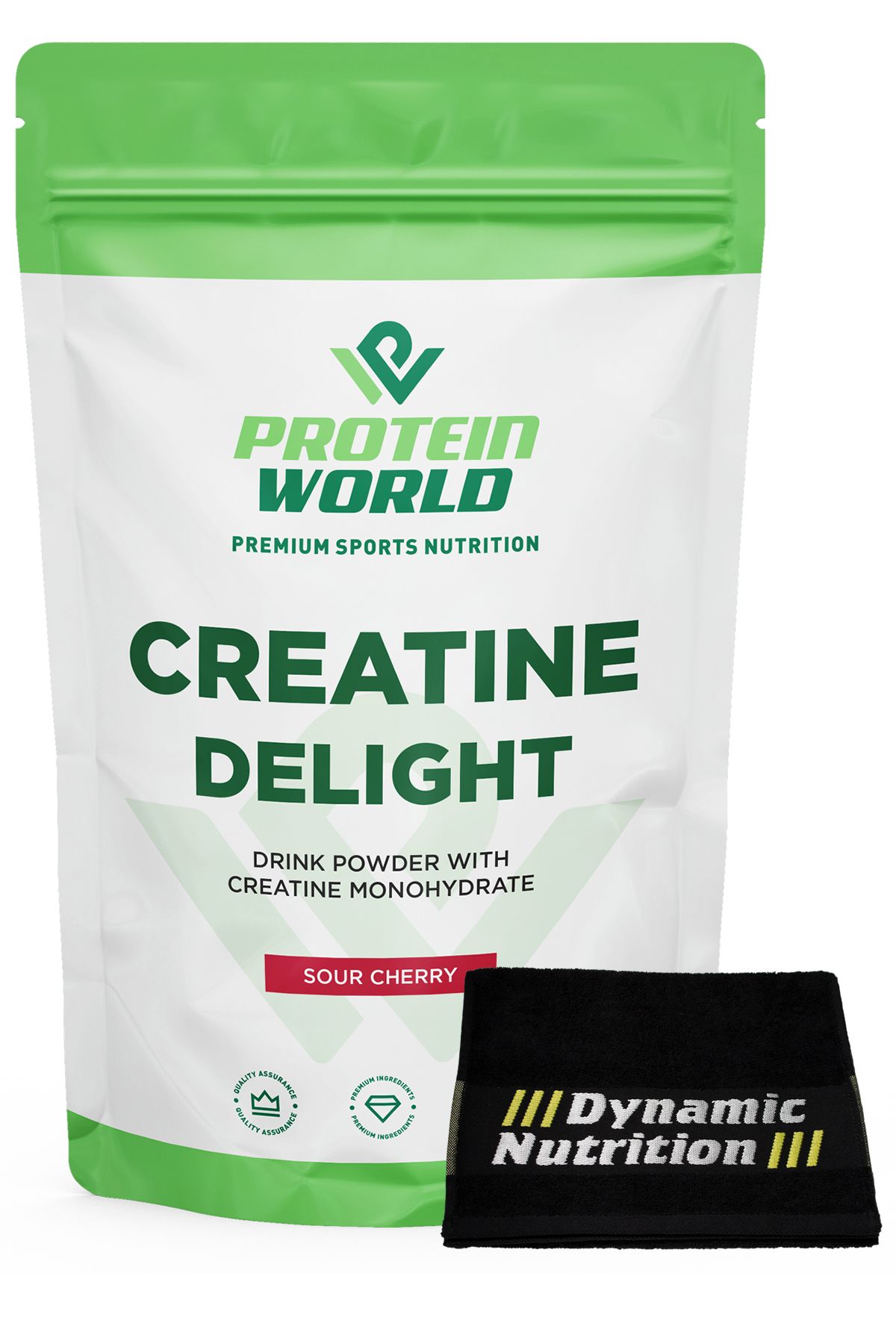 ProteinWorld Creatine Delight - 250 G - Vişne Aromalı - Spor Havlu Hediye - Kreatin Monohidrat