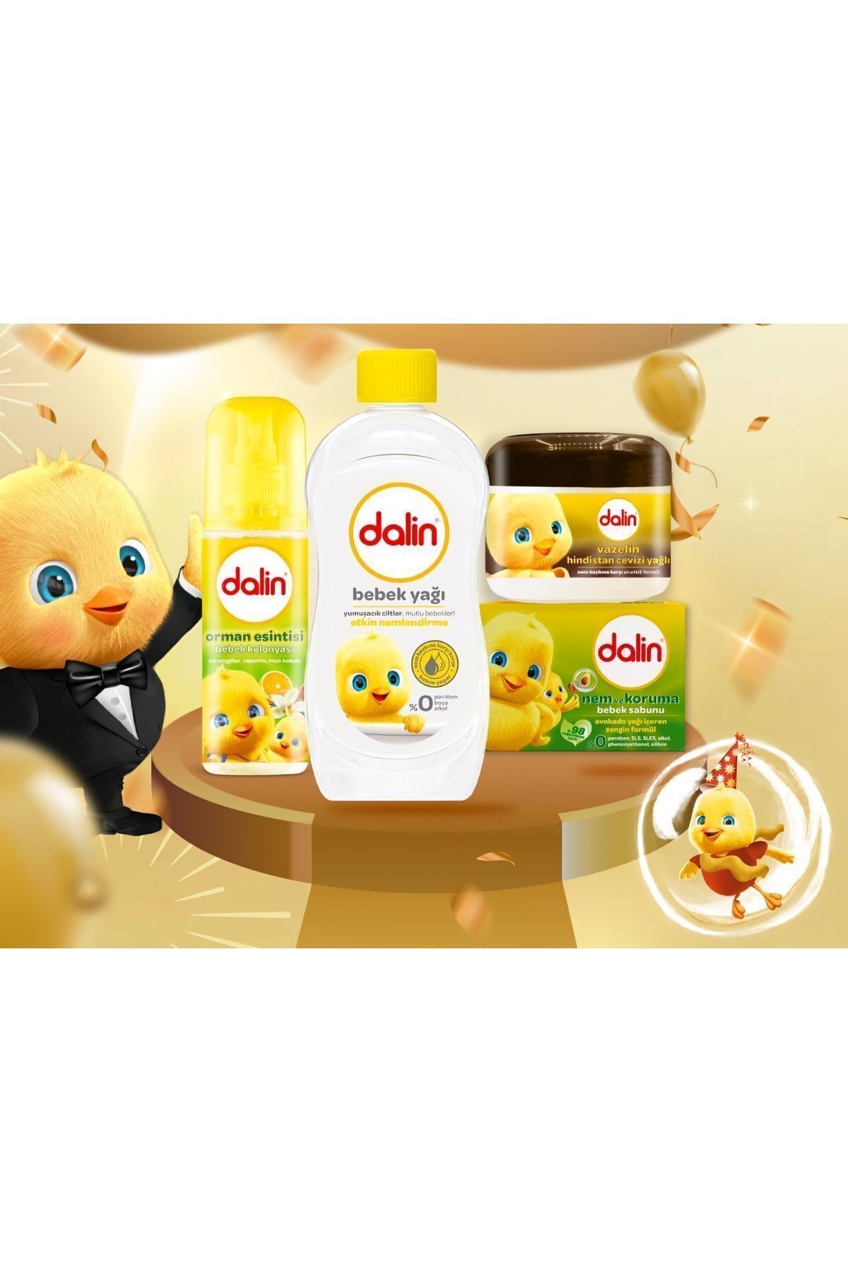 Dalin DALİN BEBEK bakım seti bebek yagi pişik önleyici vazelin bebek kolanyasi bebek sabunu fotoğrafı 2 (önizleme)