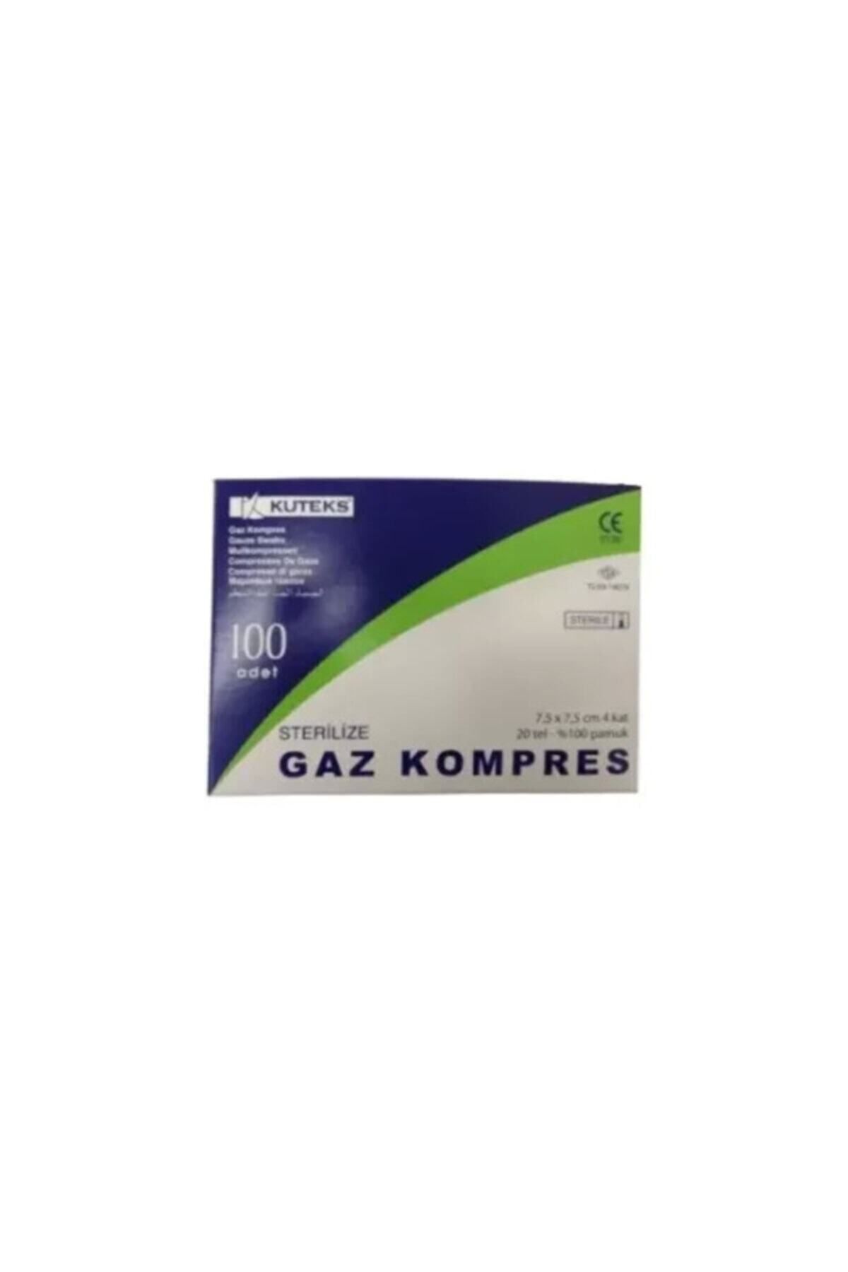 Kuteks Gaz Kompres 7,5 X 7,5 Cm 100 Adet 8693283040041