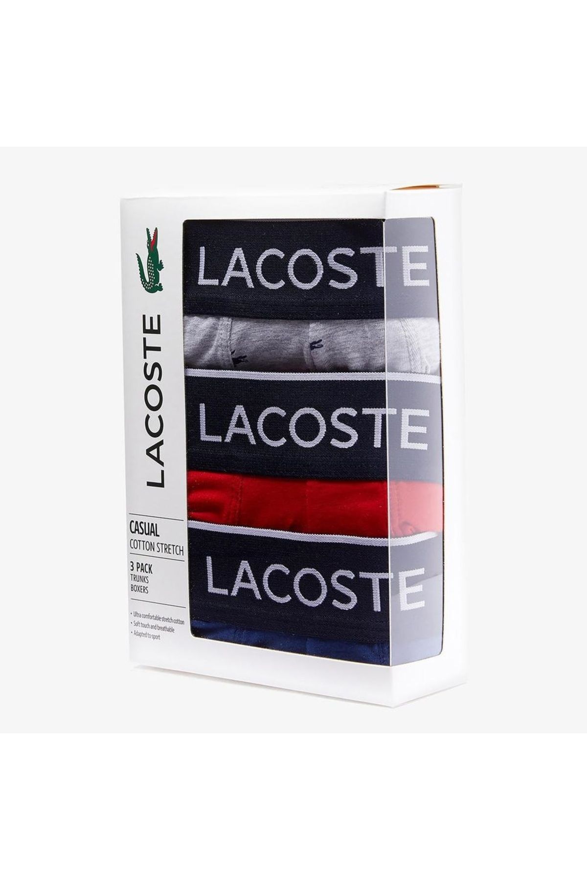 Lacoste-Men's 3-Piece Boxers 5h3411-00-w3t 4