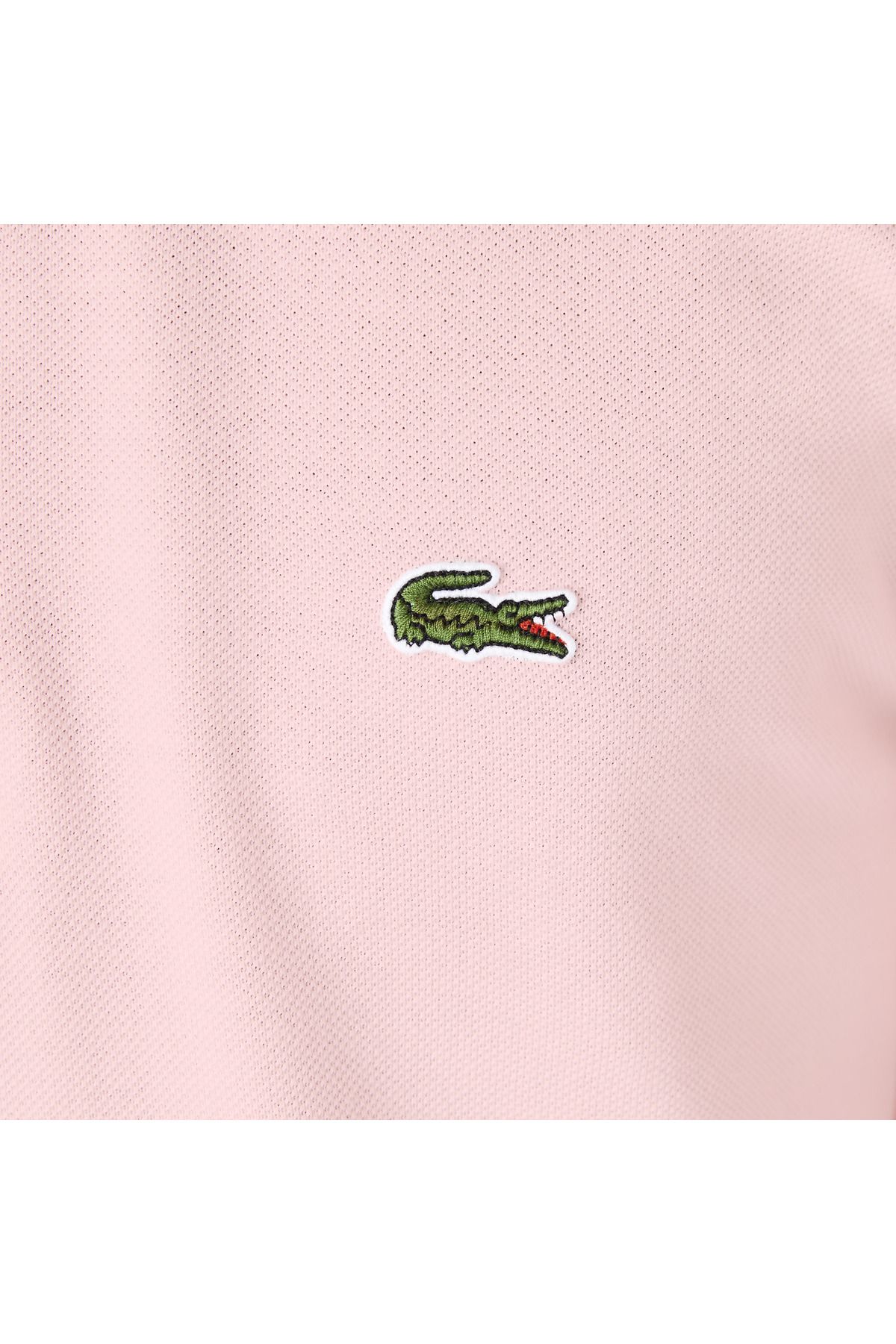 تی شرت یقه پولو صورتی مردانه آستین بلند کلاسیک L.12.12 Pink Polo Lacoste