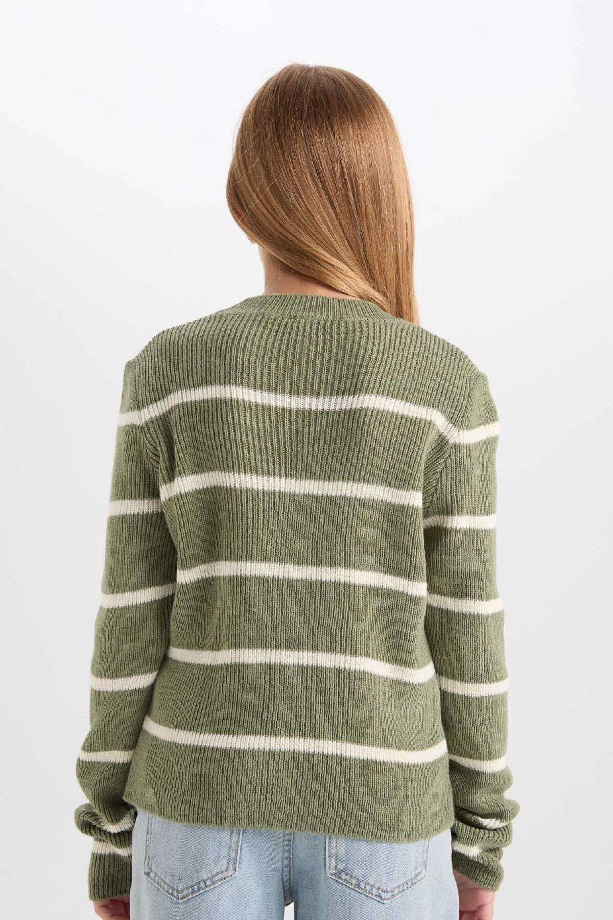 DeFacto-Strickpullover für Mädchen mit Rundhalsausschnitt D1392a824wn 6