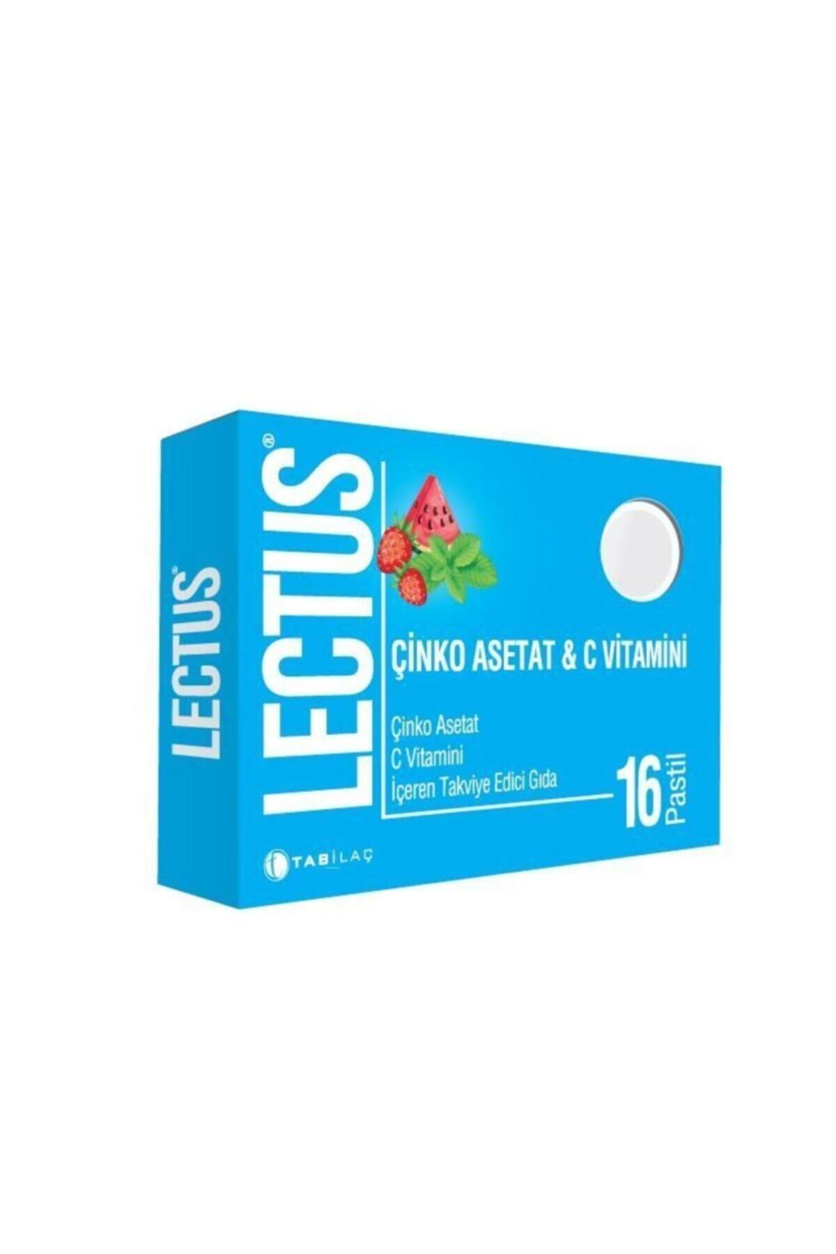 Tab İlaç Lectus Çinko Asetat Ve C Vitamini 16 Pastil 8680133001048