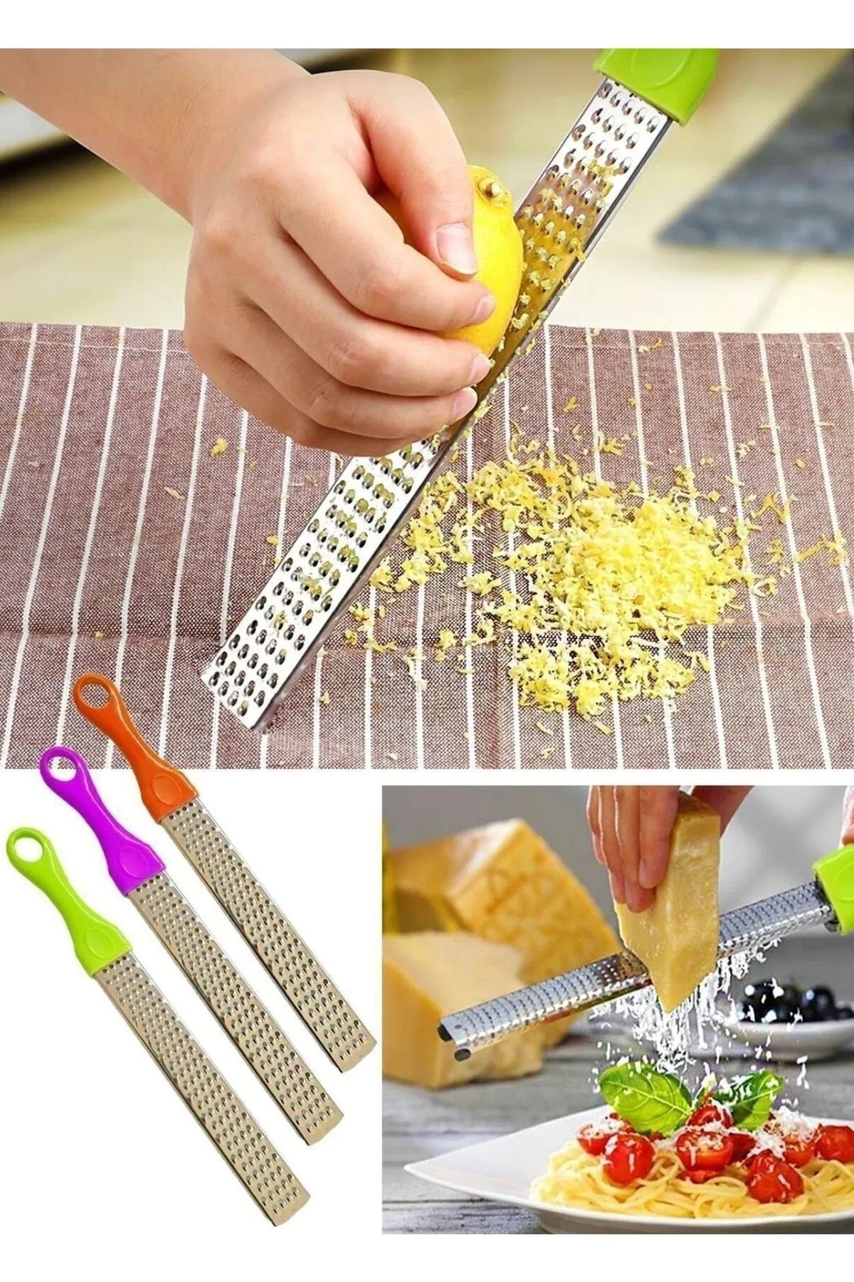 Angoravi Uzun Saplı Rende Peynir Sarımsak Patates Rendesi 0589-1027