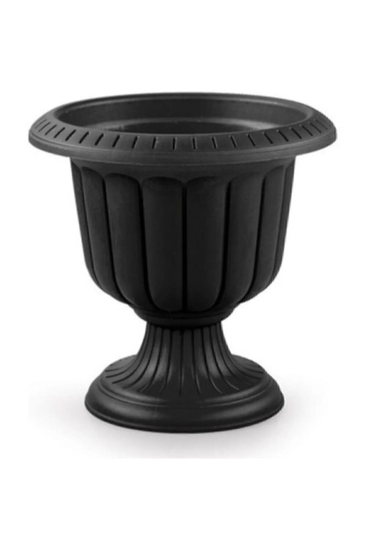 karadağsb Nergis Ayaklı Saksı 48 Cm Antrasit 2 No 3 Lt. Royaleks-N002