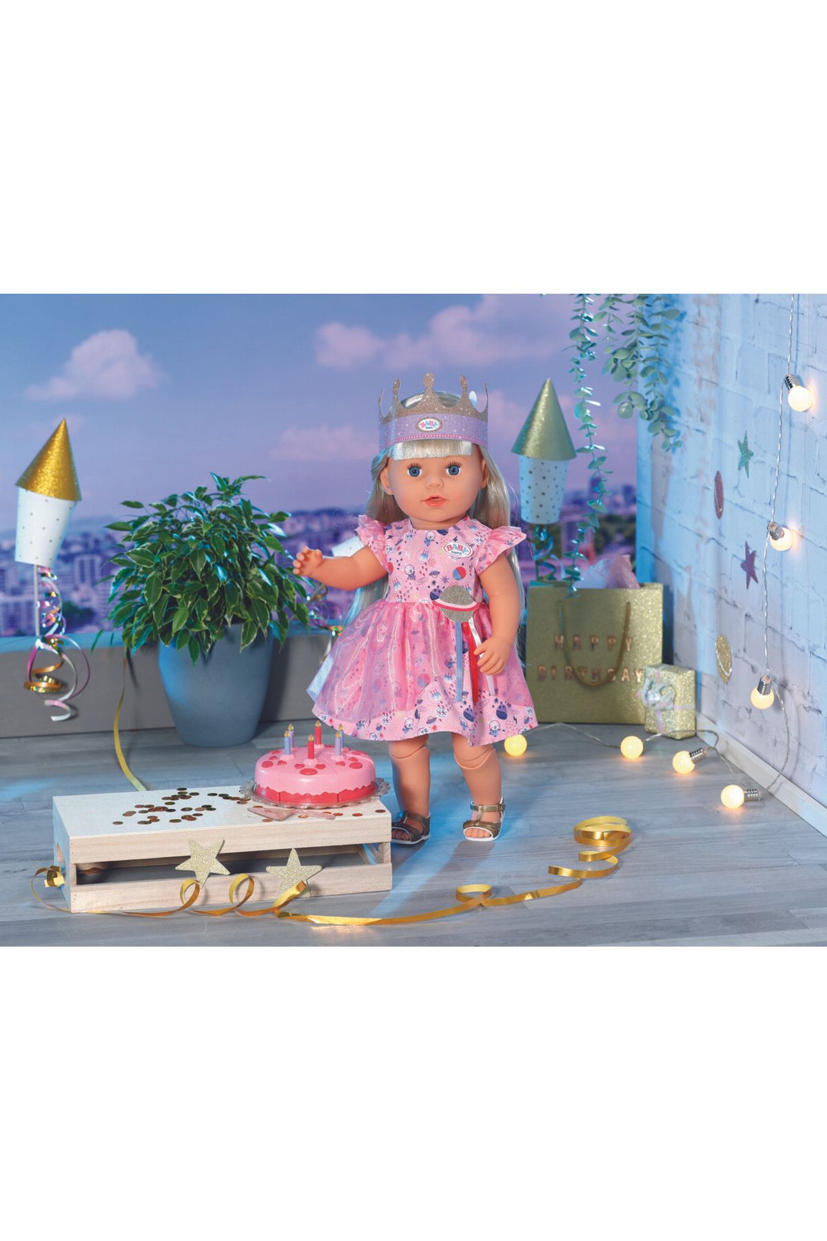 BABY born-Accs Deluxe Happy Birthday Set 43Cm 3