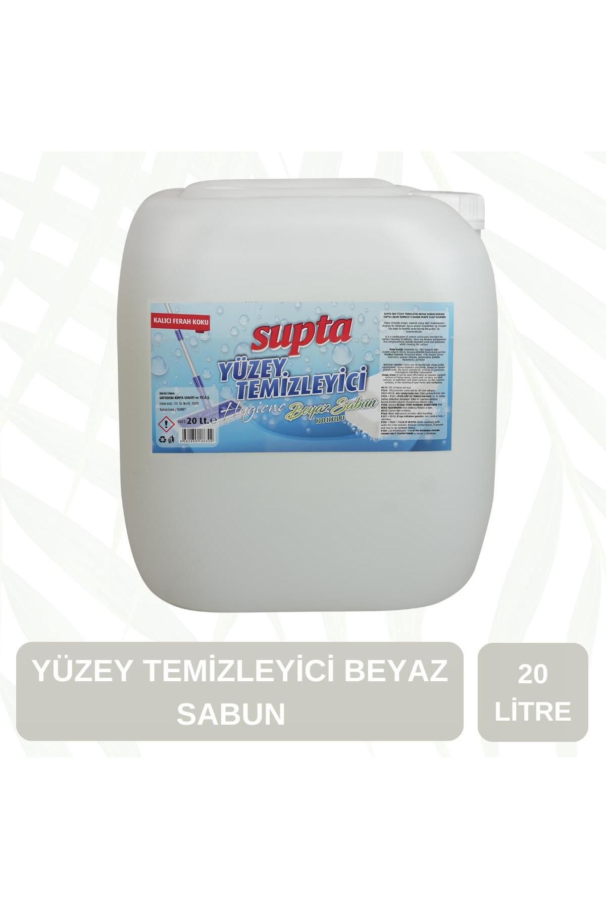 Supta Sıvı Yüzey Temizleyici Beyaz Sabun Kokulu 20 Lt