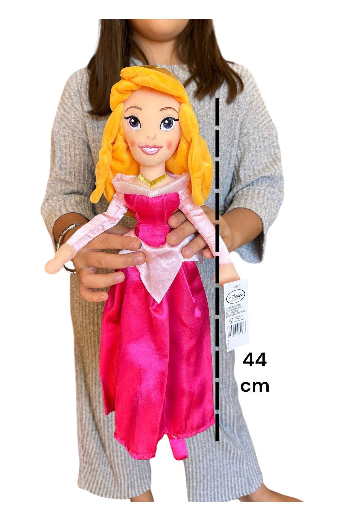 tmtoysandmore aurora bez bebek orijinal lisanslı 44 cm uzunluk prenses aurora