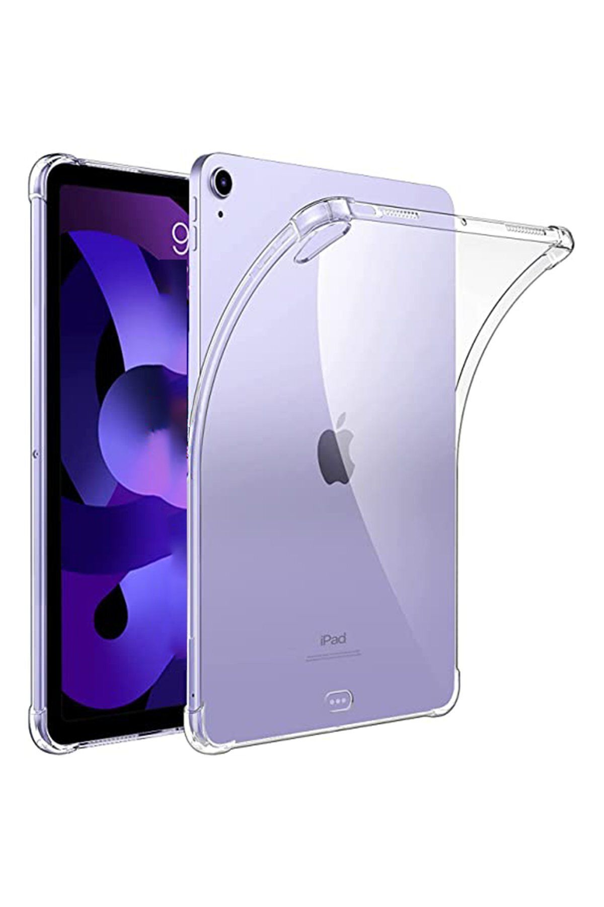 NewFace iPad 5 Air 9.7 Kılıf Anti Şeffaf Tablet Silikon - Şeffaf MRAYD