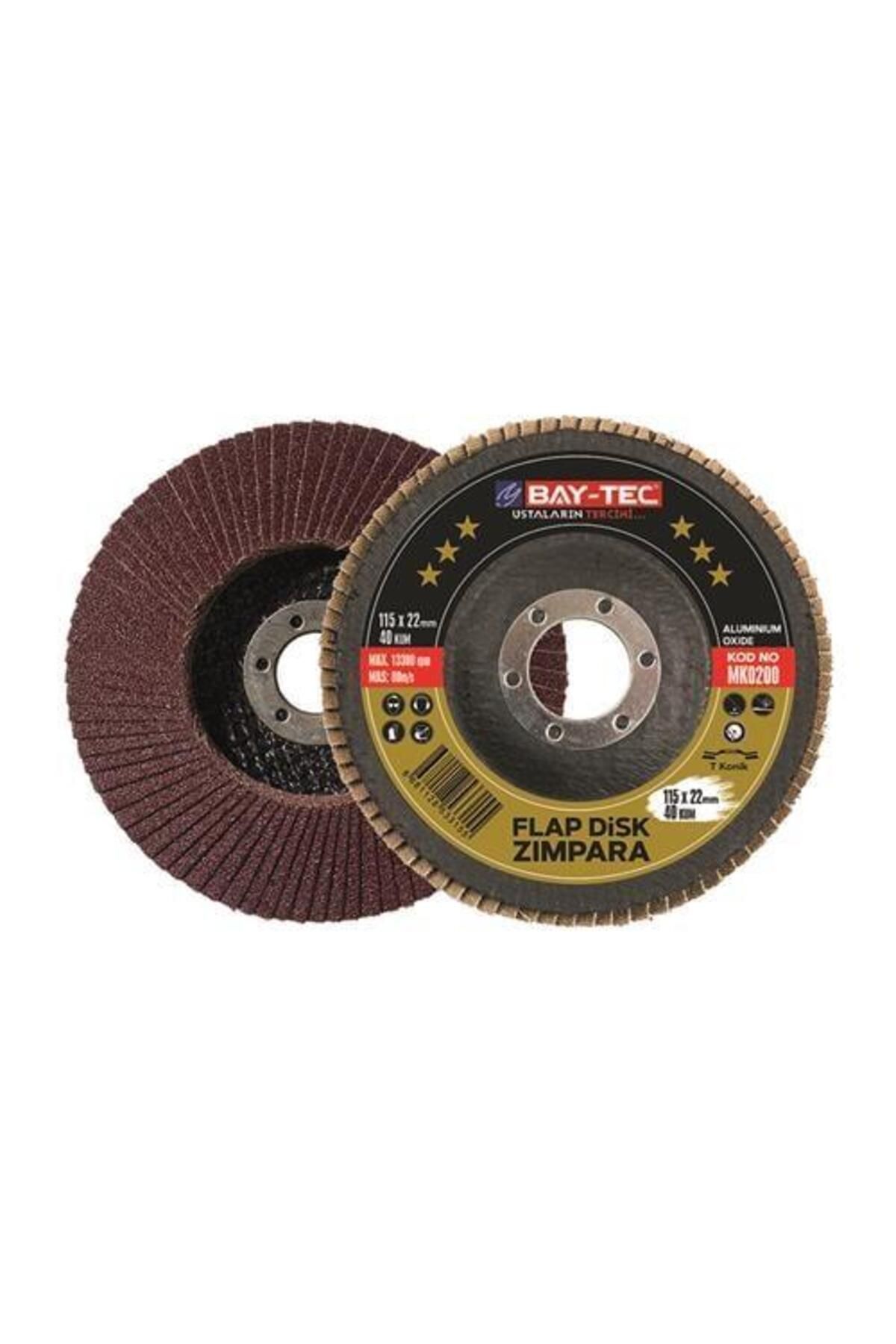 Baytec FLAP DİSK ZIMPARA 115*22 MM 40 KUM MK0200