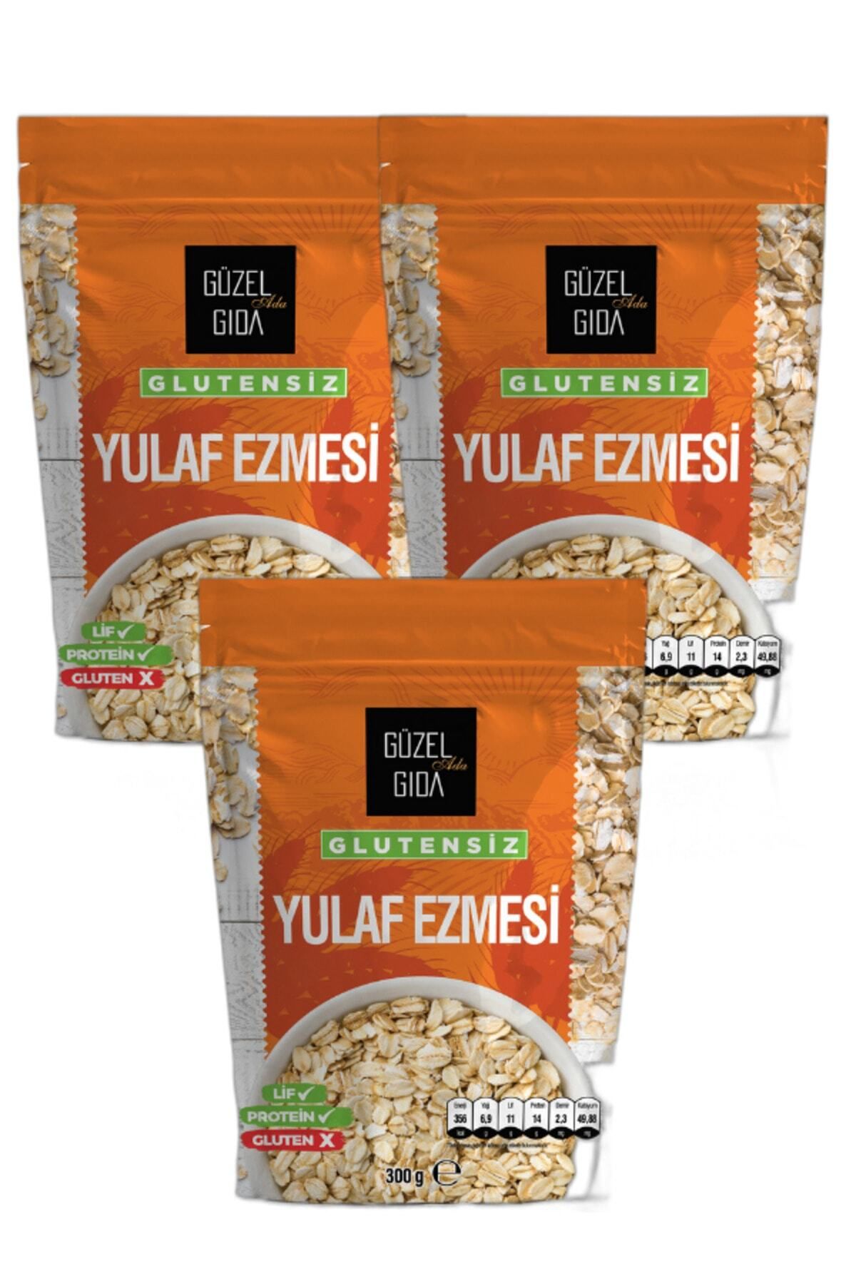 Güzel Ada Gıda Glütensiz Yulaf Ezmesi 3 X 300 gr