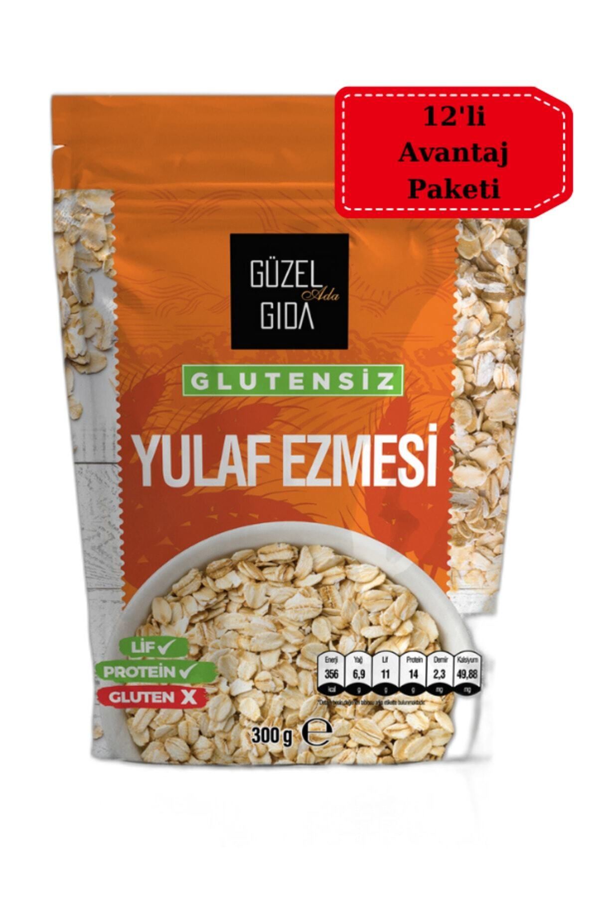 Güzel Ada Gıda Glütensiz Yulaf Ezmesi 12 X 300 gr