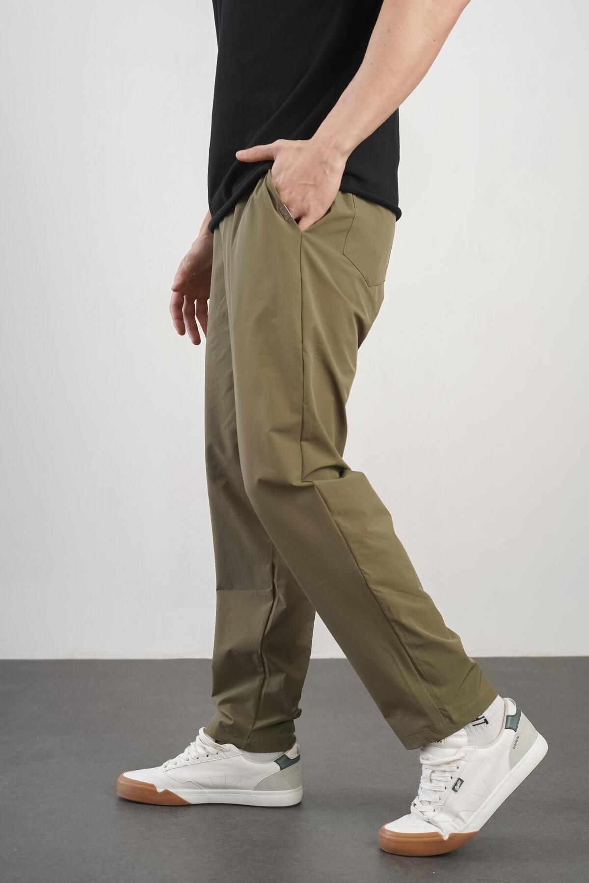 king brich-Kingbrich Men's Jogger Pants - Elastic Waist and Pockets, Regular Fit 3