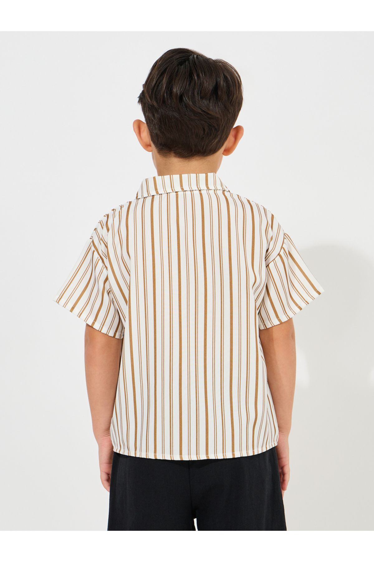 Styli-Stripe Bear Patch Shirt 4