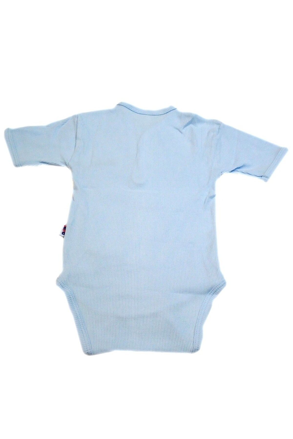 Sema Baby ASFSTORE Sema Baby Yarım Kol Kaşkorse Badi (Body) - Mavi 12-18 Ay